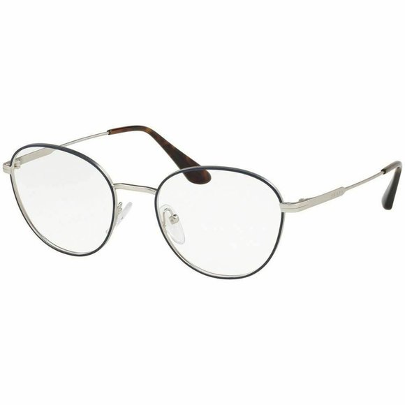 Prada Other - Prada Round Eyeglasses Blue & Silver W/Demo Lens